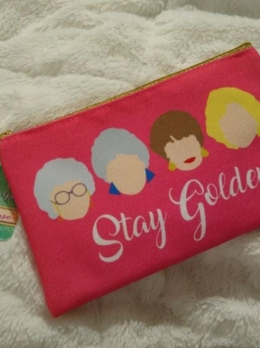 Golden Girls Rose Blanche Sophia Dorothy Chibi Art Zipper Makeup Bag New